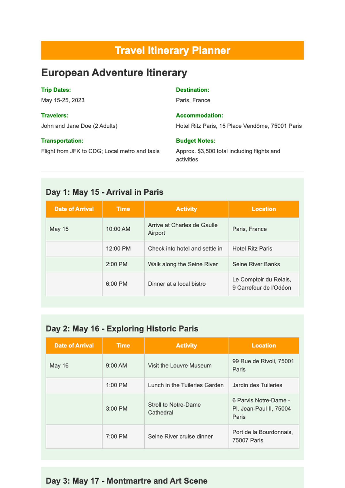 Colorful event itinerary planner with schedule and locations_variant_3